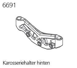 Karosseriehalter hinten  M   1:8 Top Line